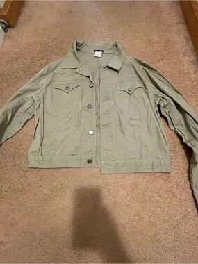 Tailor New York khaki light green jacket in a size 12